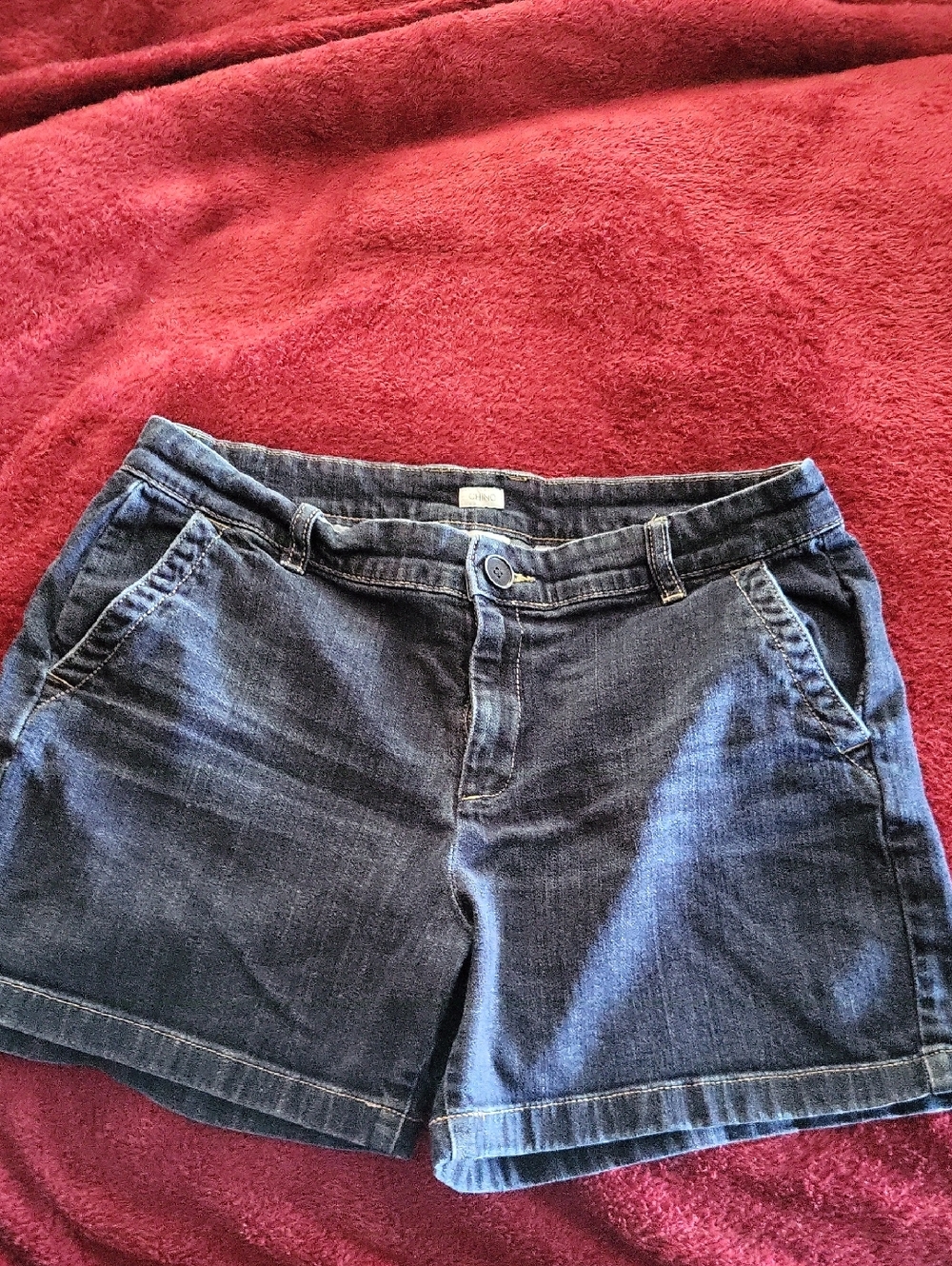 Liz Claiborne Dark Blue Denim Shorts